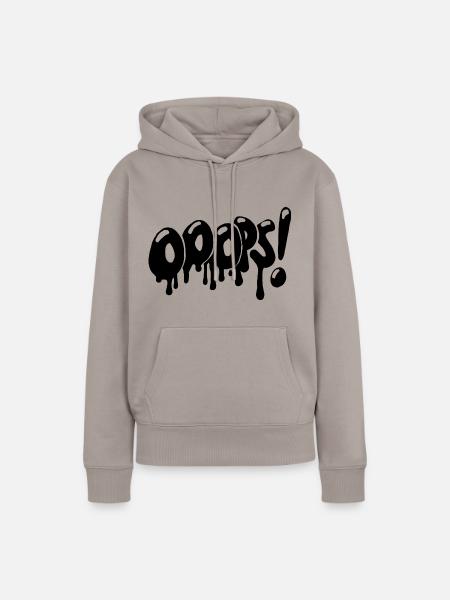 OOOPS! Graffiti Style - Frauen Premium Bio Hoodie - Taupe