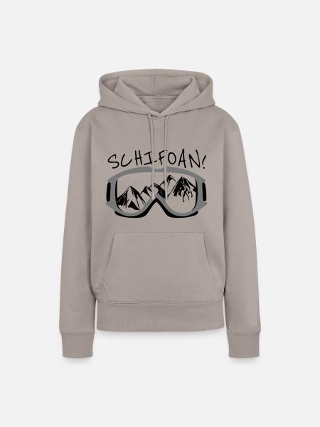 schifoan - Frauen Premium Bio Hoodie - Taupe