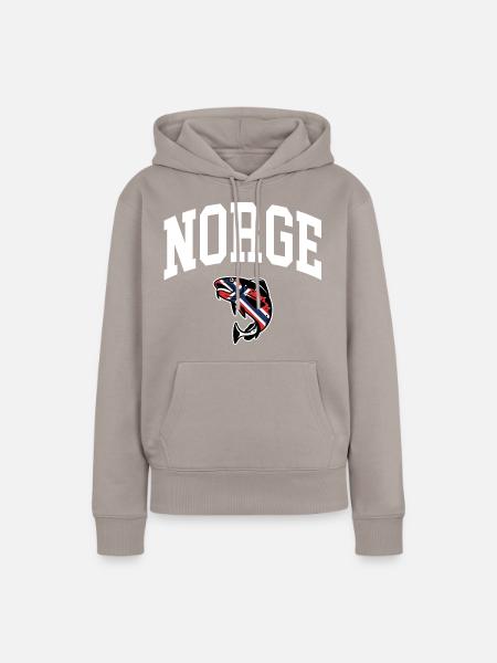 Norwegen - Frauen Premium Bio Hoodie - Taupe