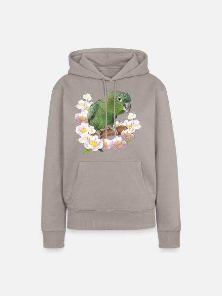 Der Farinöse Papagei - Frauen Premium Bio Hoodie - Taupe