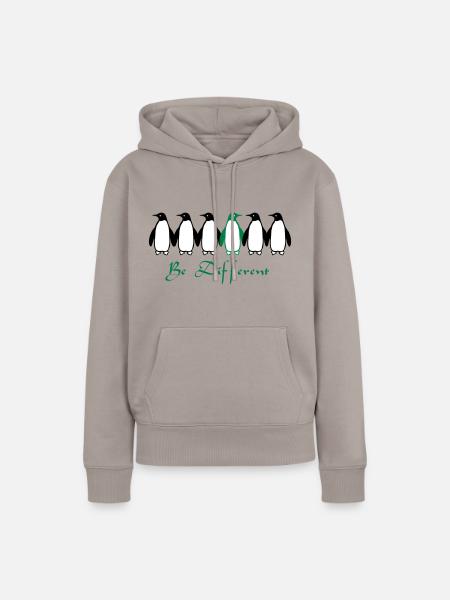 Be Different - Frauen Premium Bio Hoodie - Taupe