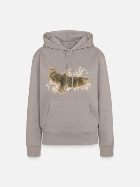 Raubvogel - Frauen Premium Bio Hoodie - Taupe