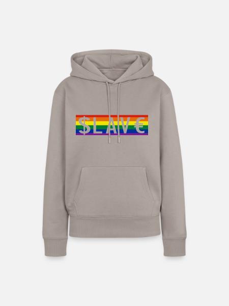 Slave fluid - Frauen Premium Bio Hoodie - Taupe