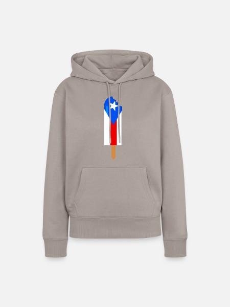 Puerto Rico - Frauen Premium Bio Hoodie - Taupe