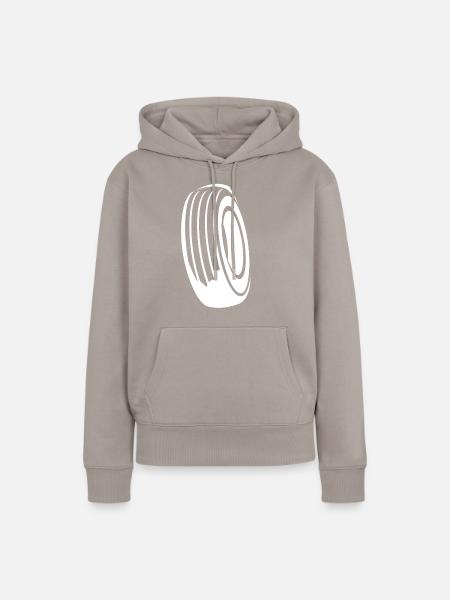 Rennsport - Frauen Premium Bio Hoodie - Taupe