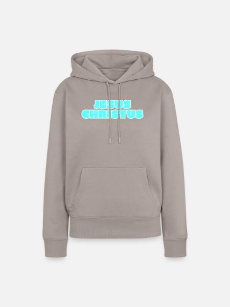 Jesus Christus - Frauen Premium Bio Hoodie - Taupe