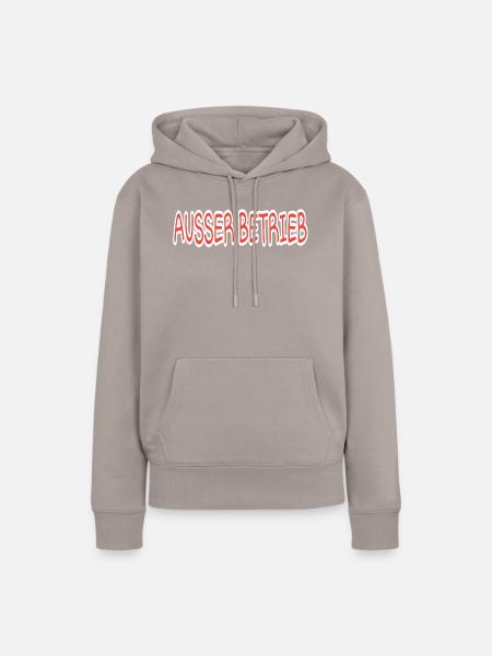 Ausser Betrieb - Frauen Premium Bio Hoodie - Taupe