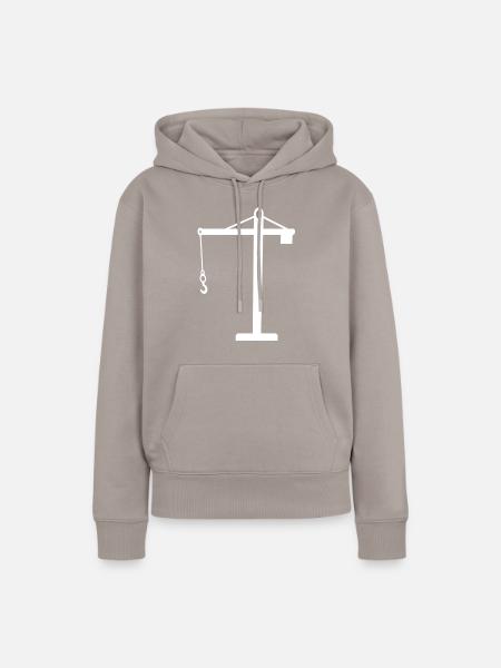 Kran - Frauen Premium Bio Hoodie - Taupe