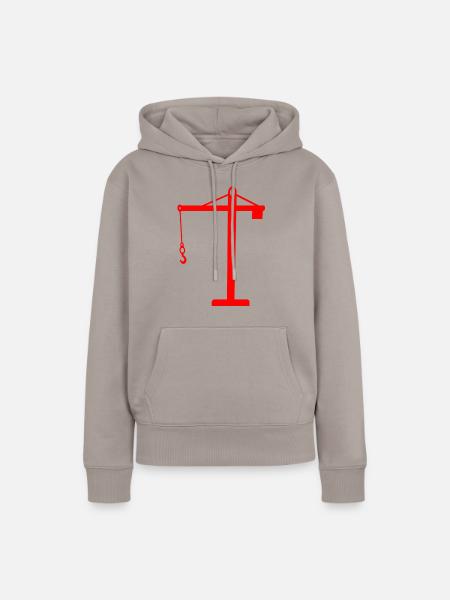 crane - Women’s Premium Organic Hoodie - taupe