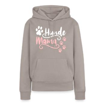 Hund Hundemama Hundebesitzerin Hundehalterin - Frauen Premium Bio Hoodie - Taupe - Vorne - Julia (174cm)