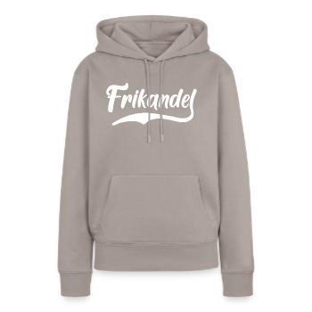 Frikandel Frikandellen Holland - Women’s Premium Organic Hoodie - taupe - Front - Julia (174cm)
