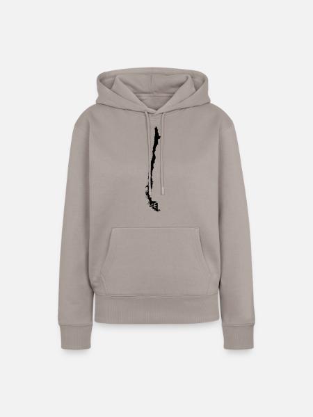 Chile - Frauen Premium Bio Hoodie - Taupe