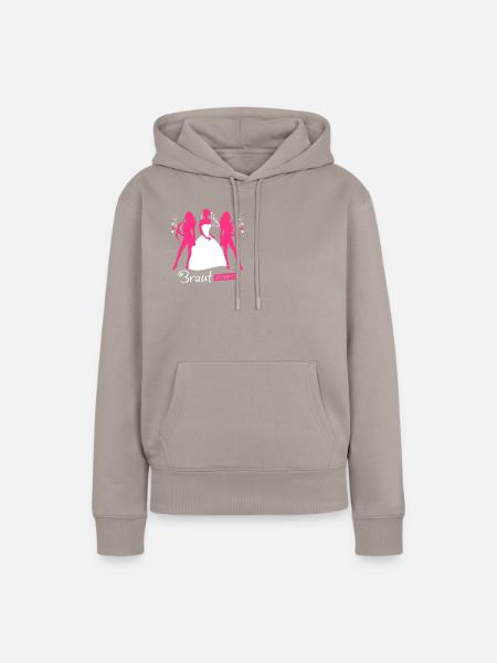 Braut Security 2C - Frauen Premium Bio Hoodie - Taupe