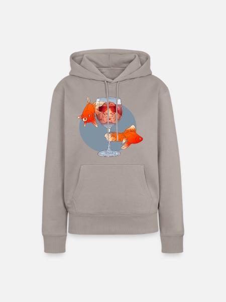 Life in a bottle - Frauen Premium Bio Hoodie - Taupe