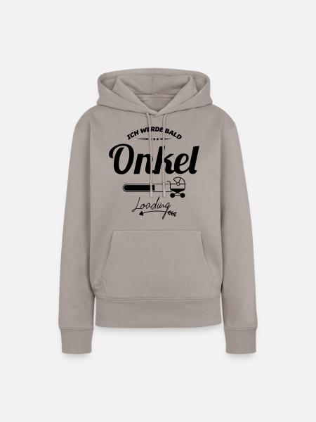 Ich werde bald Onkel - Frauen Premium Bio Hoodie - Taupe