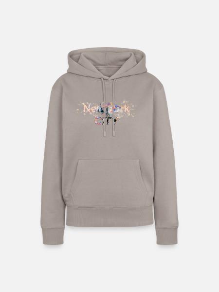 New York City - Frauen Premium Bio Hoodie - Taupe