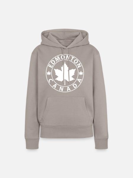 Edmonton - Frauen Premium Bio Hoodie - Taupe