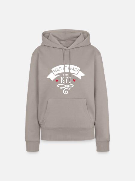 1970 - Frauen Premium Bio Hoodie - Taupe