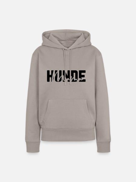 Hundemama - Frauen Premium Bio Hoodie - Taupe