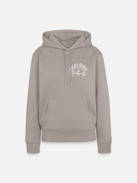 Zero Fucks Given - Frauen Premium Bio Hoodie - Taupe