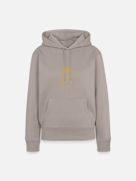 Buddha Lotus - Frauen Premium Bio Hoodie - Taupe
