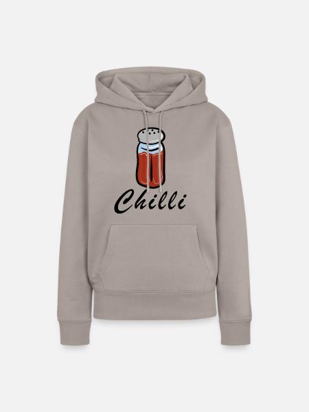 Chilli shaker - Frauen Premium Bio Hoodie - Taupe