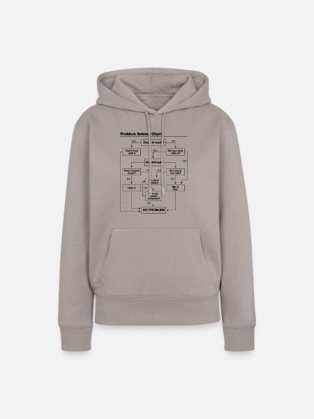 Problem Solving Chart - Frauen Premium Bio Hoodie - Taupe