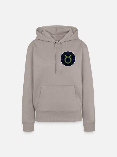 Taurus - Frauen Premium Bio Hoodie - Taupe