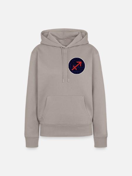 Saggitarius - Frauen Premium Bio Hoodie - Taupe