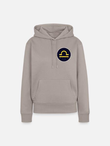 Libra - Frauen Premium Bio Hoodie - Taupe