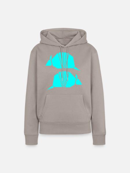 GÜRTELTIERe - Frauen Premium Bio Hoodie - Taupe