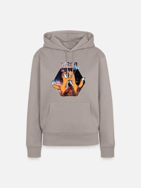 Discofox - Frauen Premium Bio Hoodie - Taupe