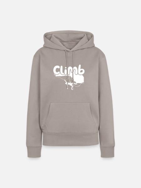 Kletterkunst klettern - Frauen Premium Bio Hoodie - Taupe