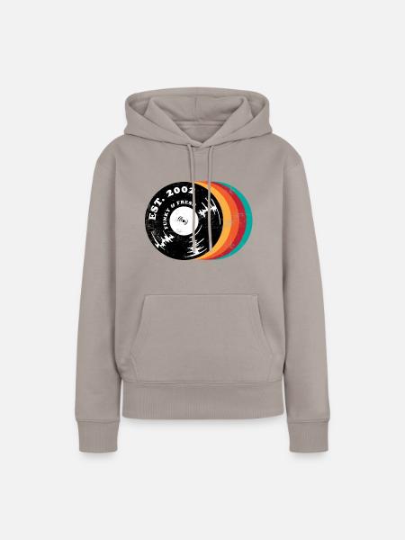 2002 Vintage - Frauen Premium Bio Hoodie - Taupe