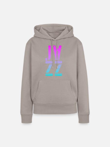 Jazz Musik - Frauen Premium Bio Hoodie - Taupe