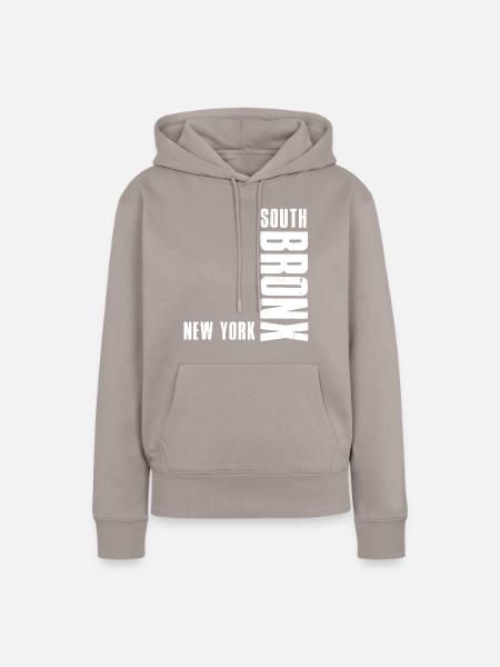 South Bronx New York - Frauen Premium Bio Hoodie - Taupe