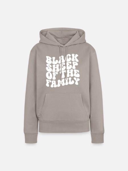 Black Sheep Retro - Frauen Premium Bio Hoodie - Taupe