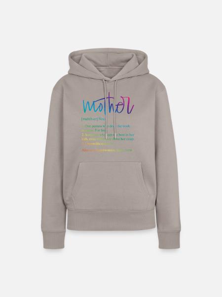 Mother - Frauen Premium Bio Hoodie - Taupe