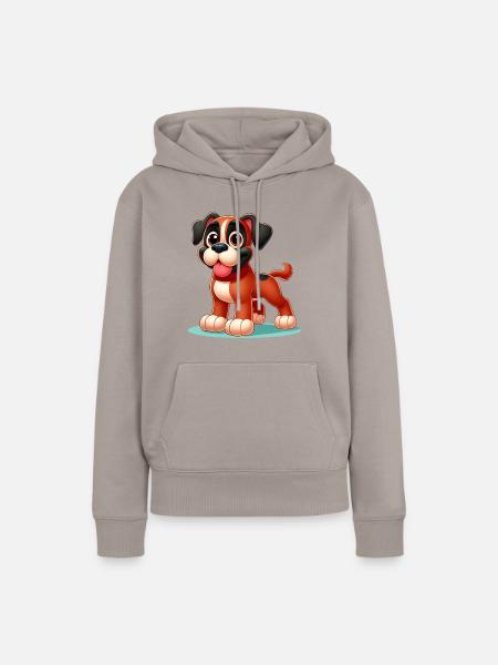Schachtel - Frauen Premium Bio Hoodie - Taupe