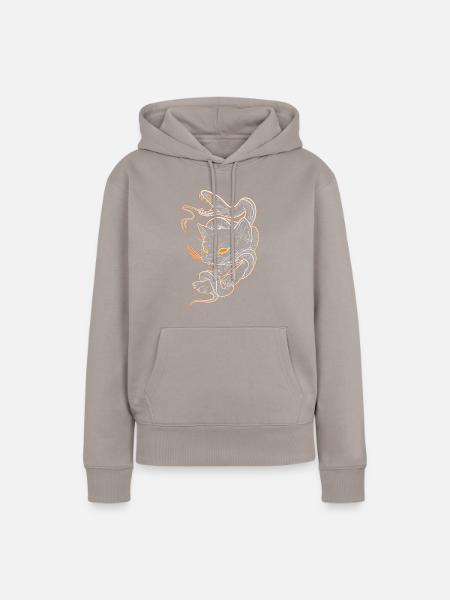 Kunst der alten Schule - Frauen Premium Bio Hoodie - Taupe