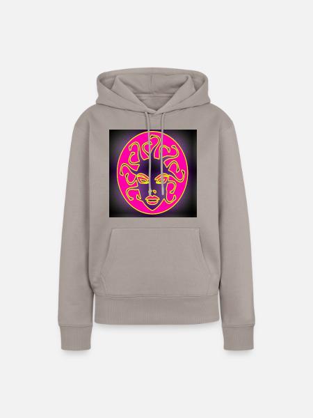 Mary Jane - Kunst-Frau - Frauen Premium Bio Hoodie - Taupe