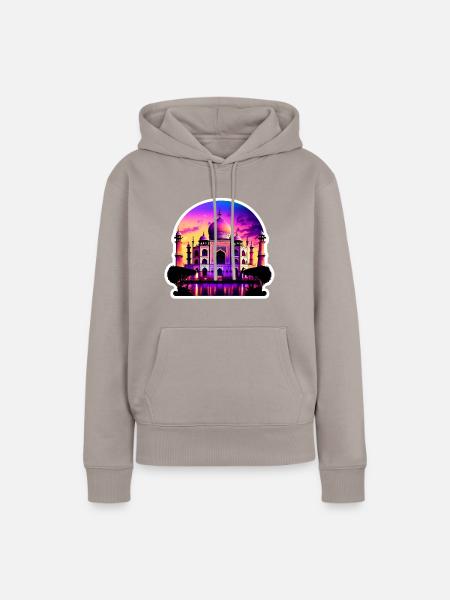 Tja Mahal - Frauen Premium Bio Hoodie - Taupe