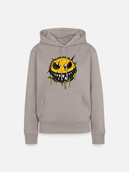 Keep smiling - Frauen Premium Bio Hoodie - Taupe