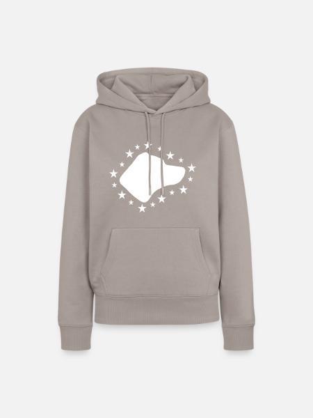 Jack Russell Terrier - Frauen Premium Bio Hoodie - Taupe