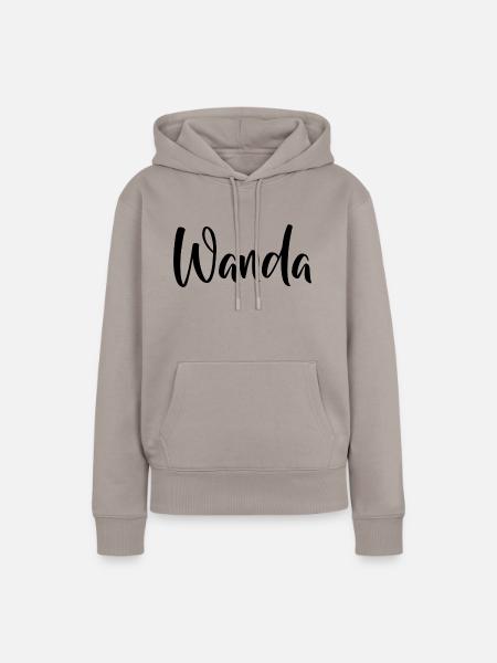 Name - Wanda - Frauen Premium Bio Hoodie - Taupe