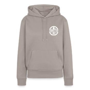 Fast and Furious Logo Avec Dom Toretto - Sweat à capuche Premium bio Femme - taupe - Devant - Julia (174cm)
