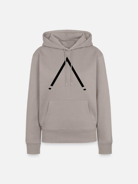 A - Frauen Premium Bio Hoodie - Taupe