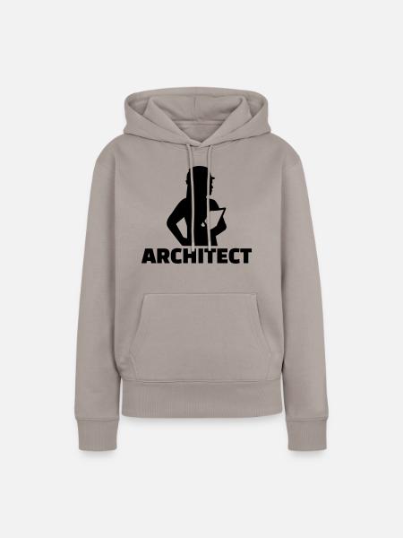 Architektin - Frauen Premium Bio Hoodie - Taupe