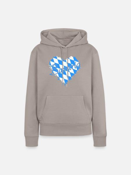 Bavaria Bayern - Frauen Premium Bio Hoodie - Taupe