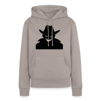 Agent XXY - Sweat à capuche Premium bio Femme - taupe - Devant - Julia (174cm)
